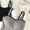 雙肩帶附胸墊Bra Top